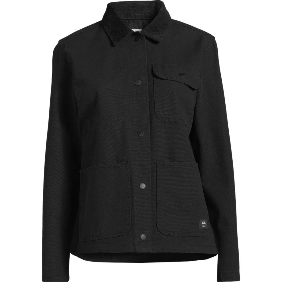 Vans γυναικείο τρυπάνι μπουφάν αγγαρείας μαύρο συσκευασμένο