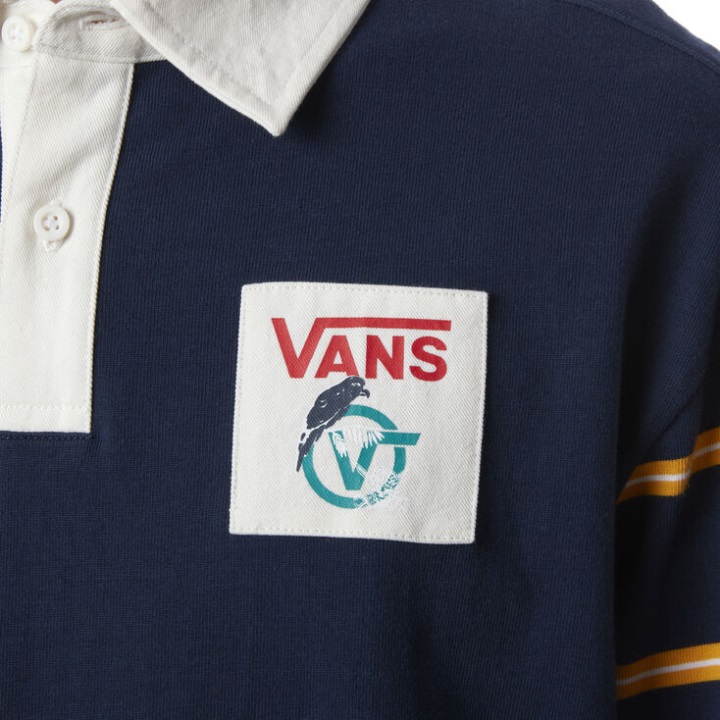 Vans δικό του είδος μακρυμάνικο πόλο φόρεμα μπλουζ