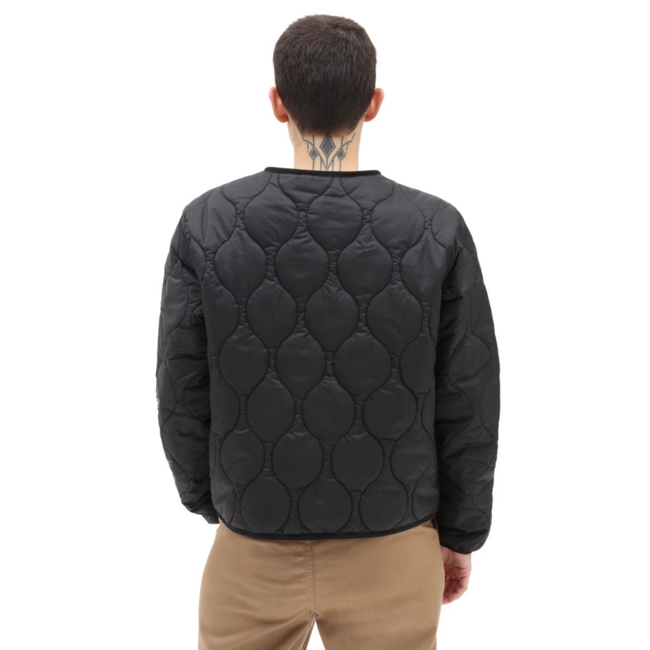 Vans δυνάμεις κοντό αναστρέψιμο σακάκι επένδυσης μαύρο