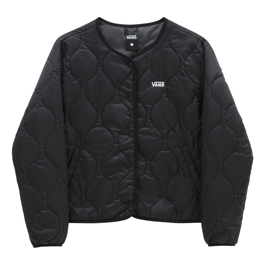 Vans δυνάμεις κοντό αναστρέψιμο σακάκι επένδυσης μαύρο