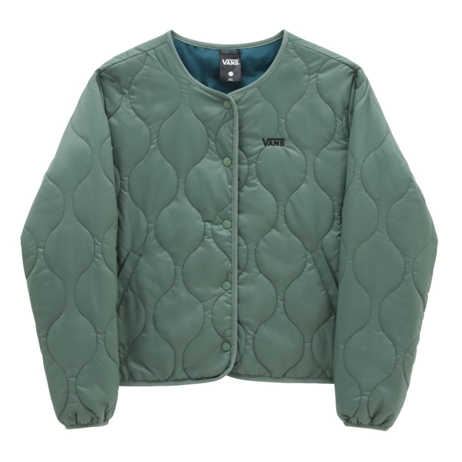 Vans δυνάμεις κοντό αναστρέψιμο σακάκι επένδυσης πράσινο