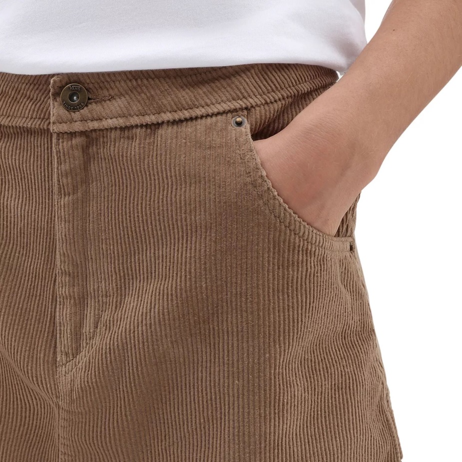 Vans εδάφους κορδόνι εργασίας μίνι φούστα καφέ