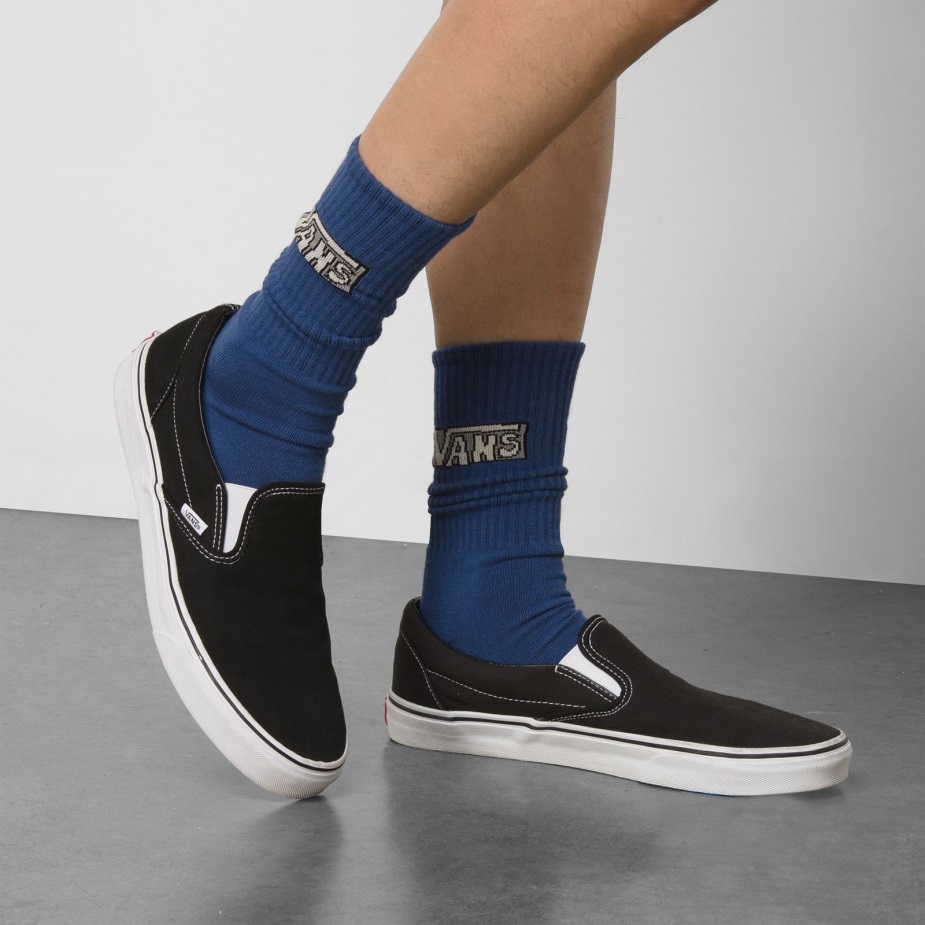 Vans εποχιακό χρώμα Crew κάλτσα μεγέθους 95-13 True Navy