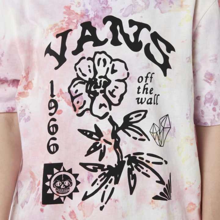 Vans ζαχαροπαλτό T-shirt γραβάτα βαφή ορχιδέα