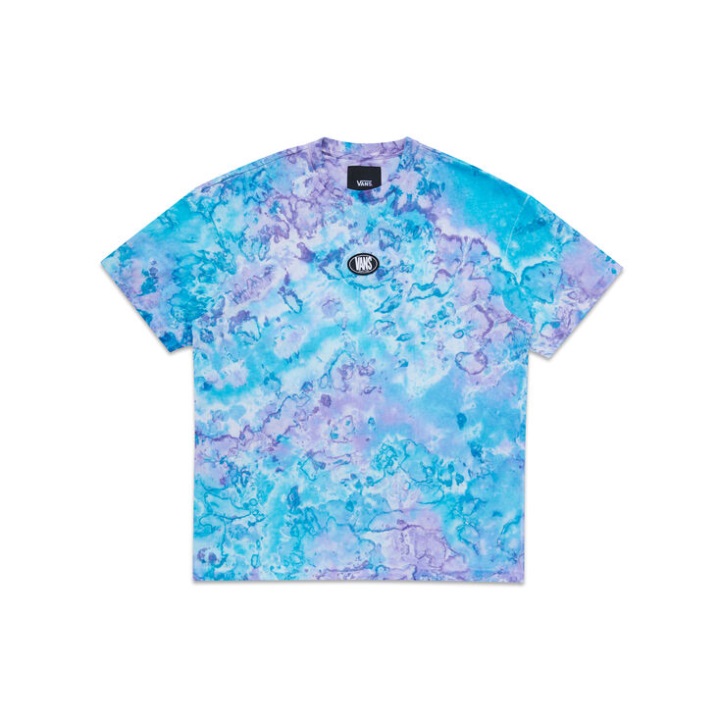 Vans ζαχαροπαλτό μπλουζάκι αγγλική βαφή γραβάτας λεβάντας