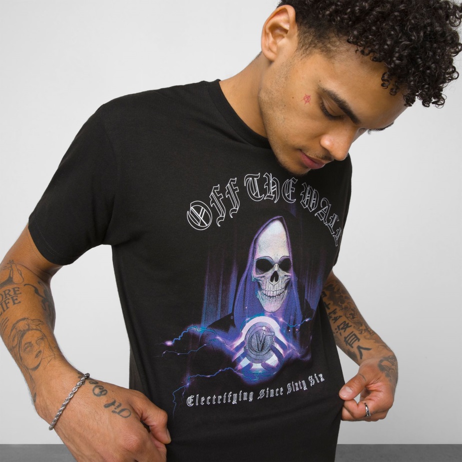 Vans ηλεκτρικά 66 μπλουζάκι μαύρο