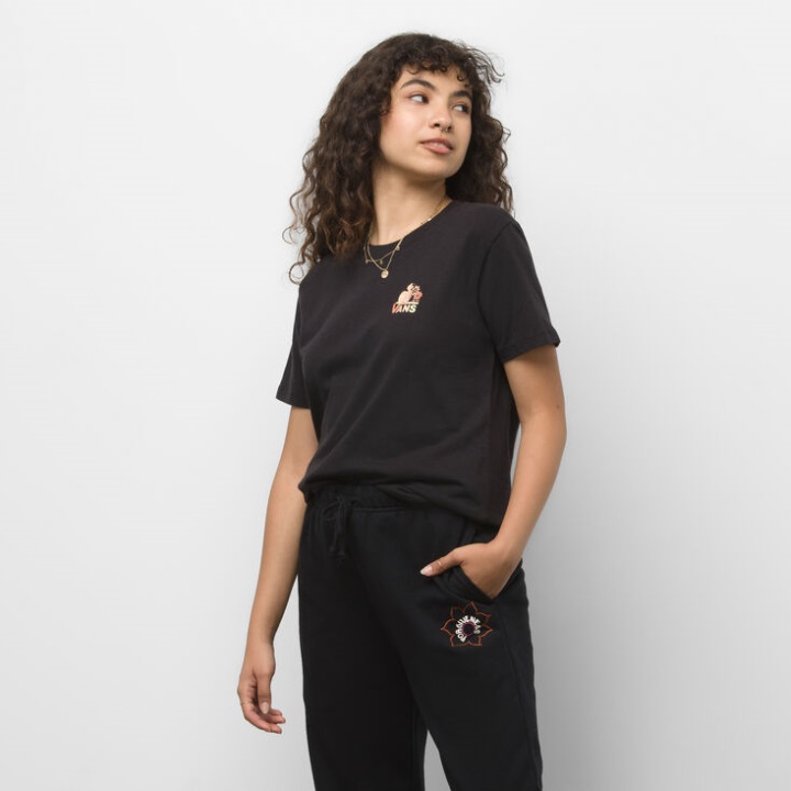 Vans καλλιεργούν φροντίδα Boyfriend T-shirt μαύρο