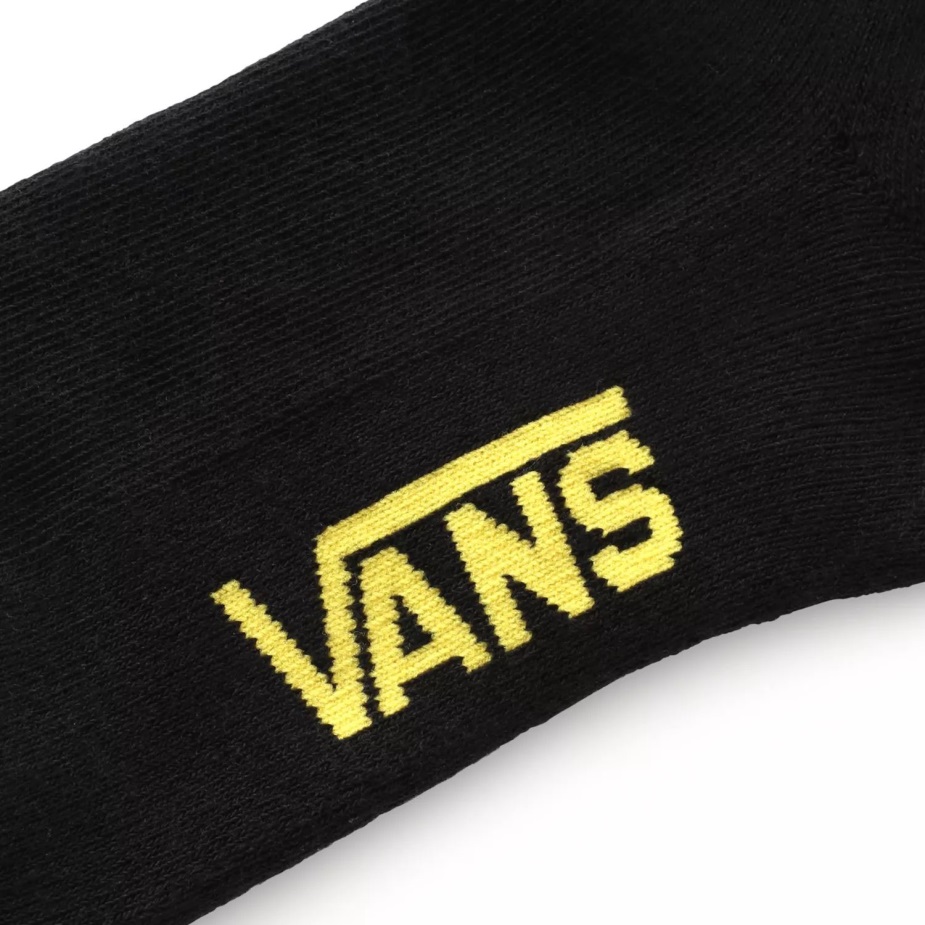 Vans κεντημένες κάλτσες πληρώματος (1 ζευγάρι) μαύρες