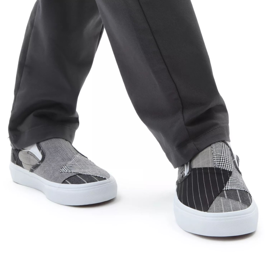 Vans κλασικά Slip-on Patchwork παπούτσια γκρι