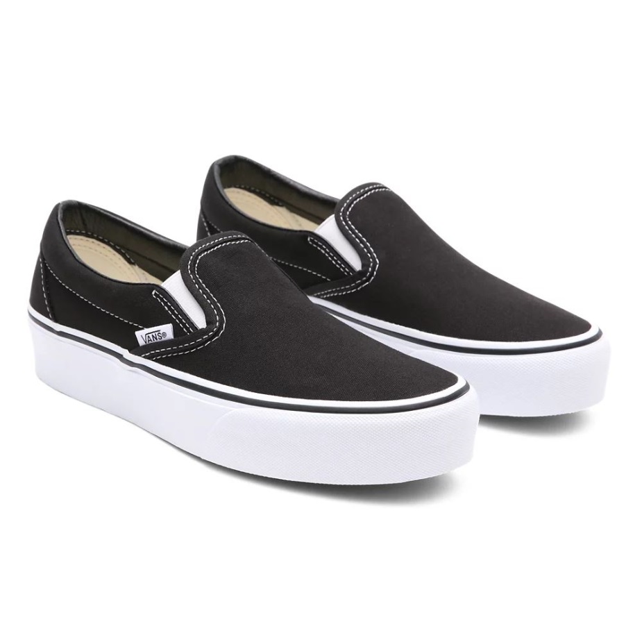 Vans κλασικά παπούτσια με Slip-on πλατφόρμα μαύρα