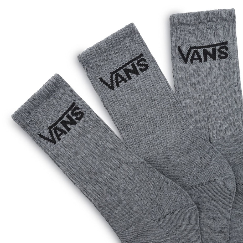 Vans κλασικές κάλτσες πληρώματος (3 ζευγάρια) γκρι