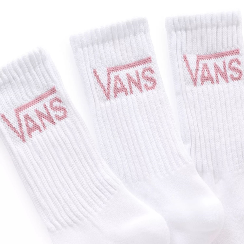 Vans κλασικές κάλτσες πληρώματος (3 ζευγάρια) λευκές
