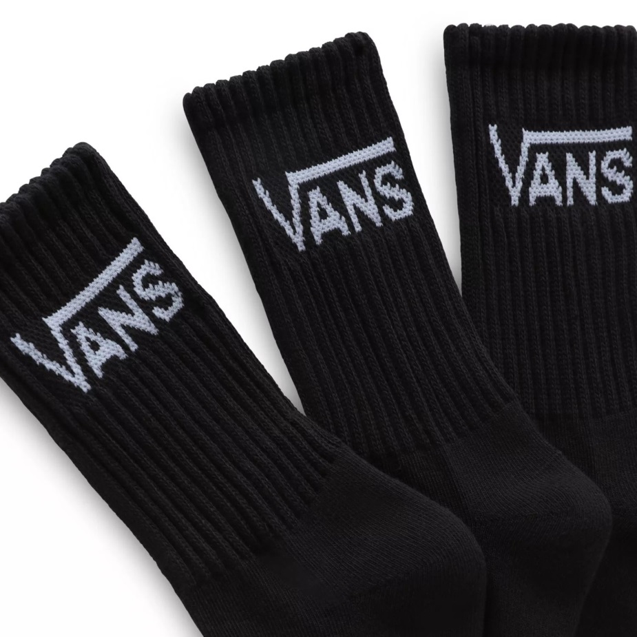Vans κλασικές κάλτσες πληρώματος (3 ζευγάρια) μαύρο-άσπρο