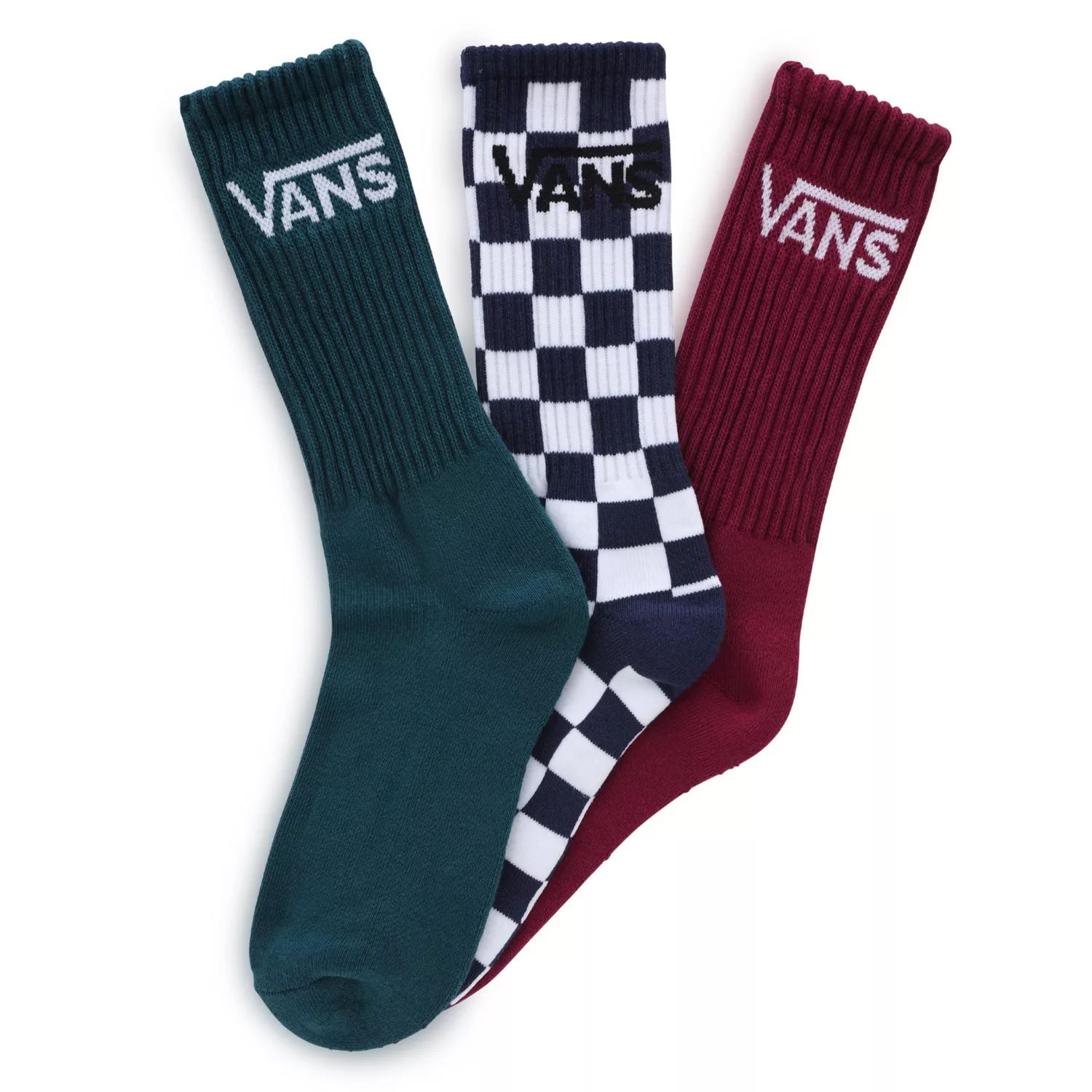 Vans κλασικές κάλτσες πληρώματος (3 ζευγάρια) μπλε