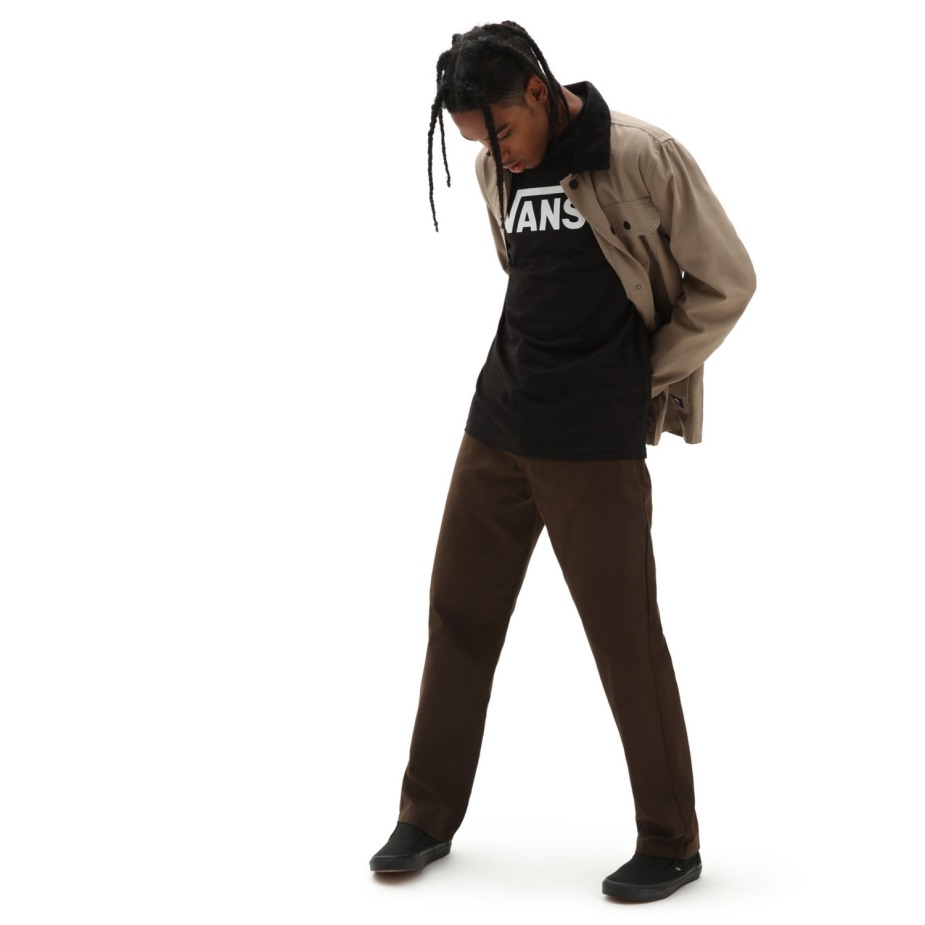 Vans κλασικό μακρυμάνικο μπλουζάκι μαύρο-άσπρο