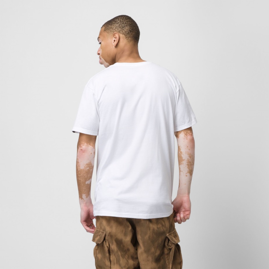 Vans κλασικό μπλουζάκι άσπρο-μαύρο