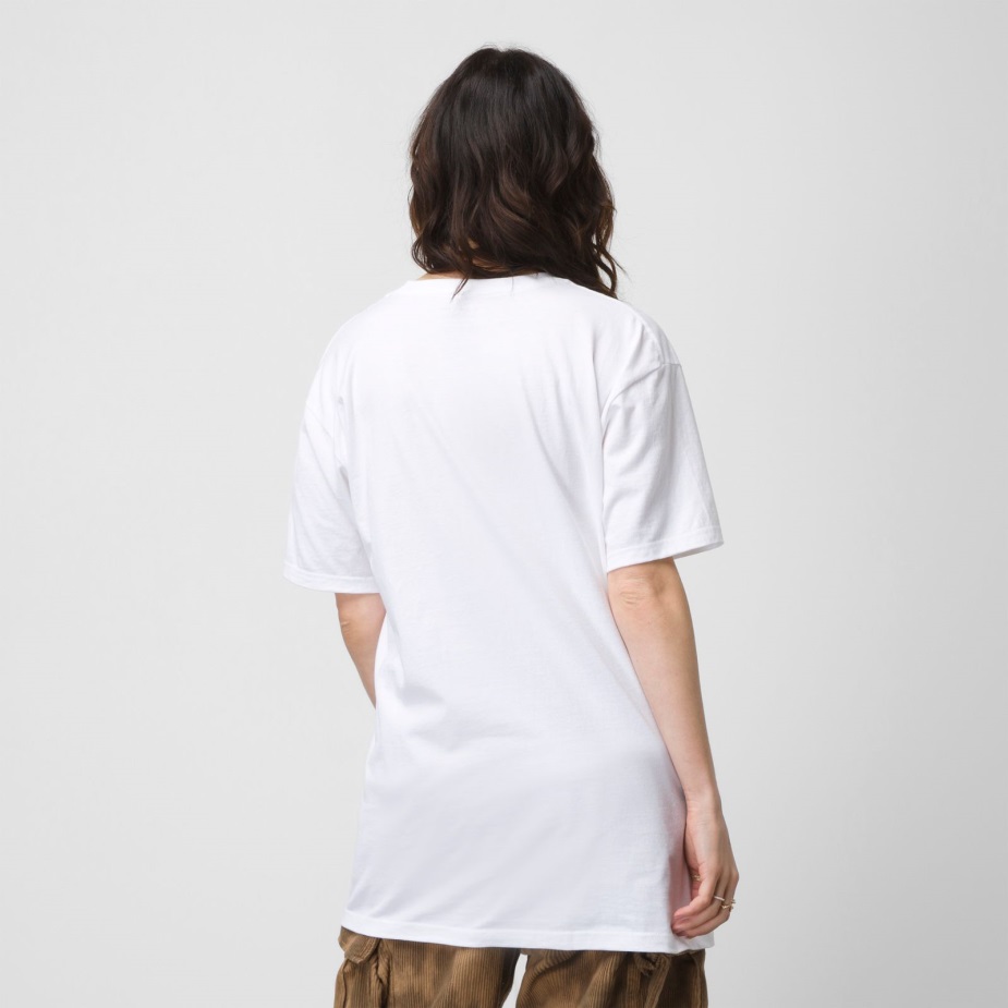 Vans κλασικό μπλουζάκι άσπρο-μαύρο