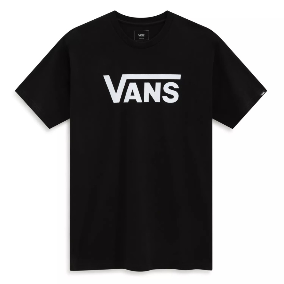 Vans κλασικό μπλουζάκι μαύρο-λευκό ανδρικό