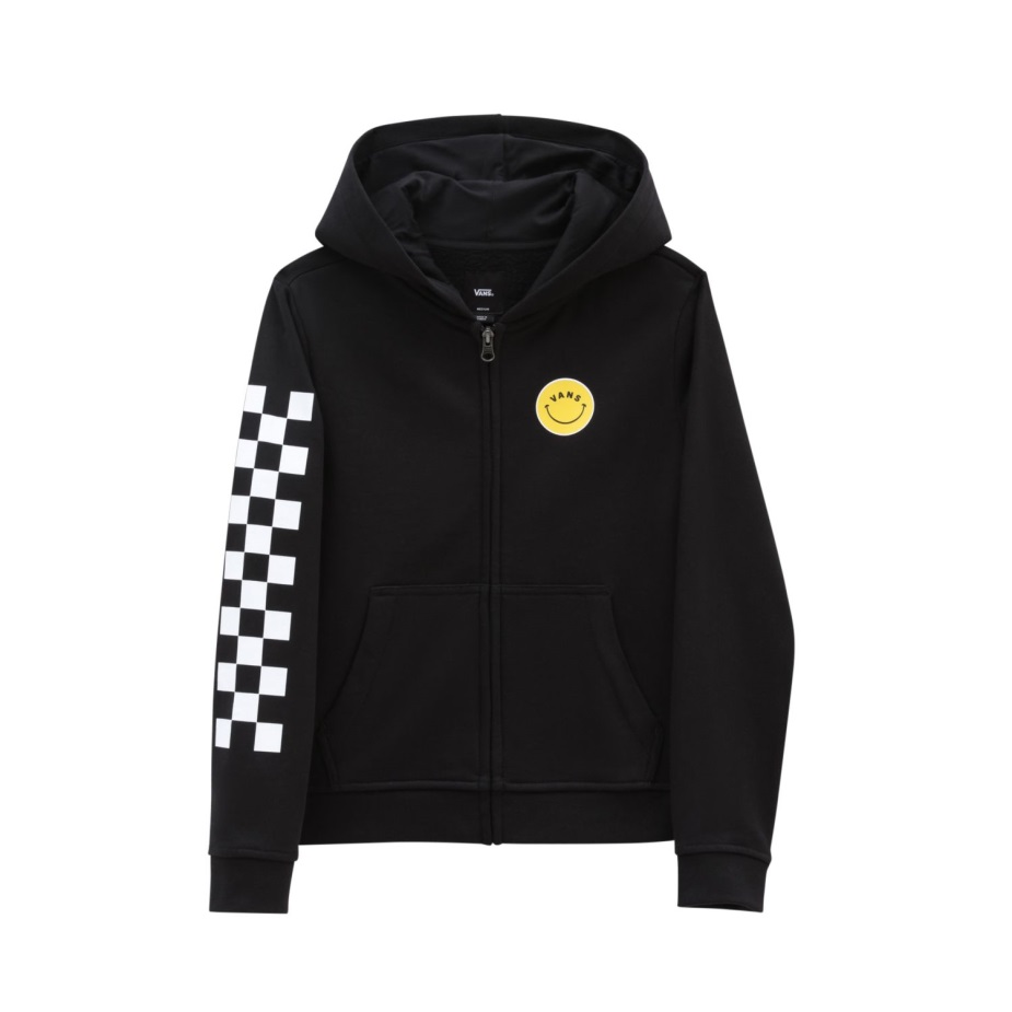 Vans κορίτσια ριζικά χαρούμενη κουκούλα με φερμουάρ (8-14 ετών) μαύρο