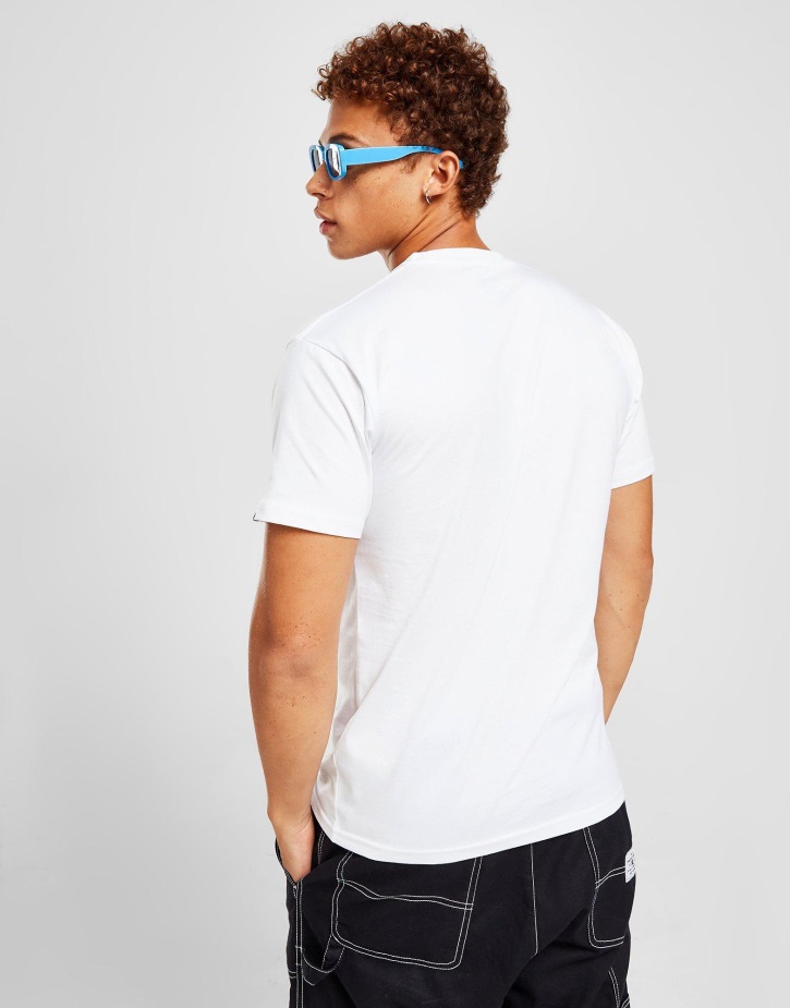 Vans κυματιστό μεγάλο λογότυπο μπλουζάκι λευκό