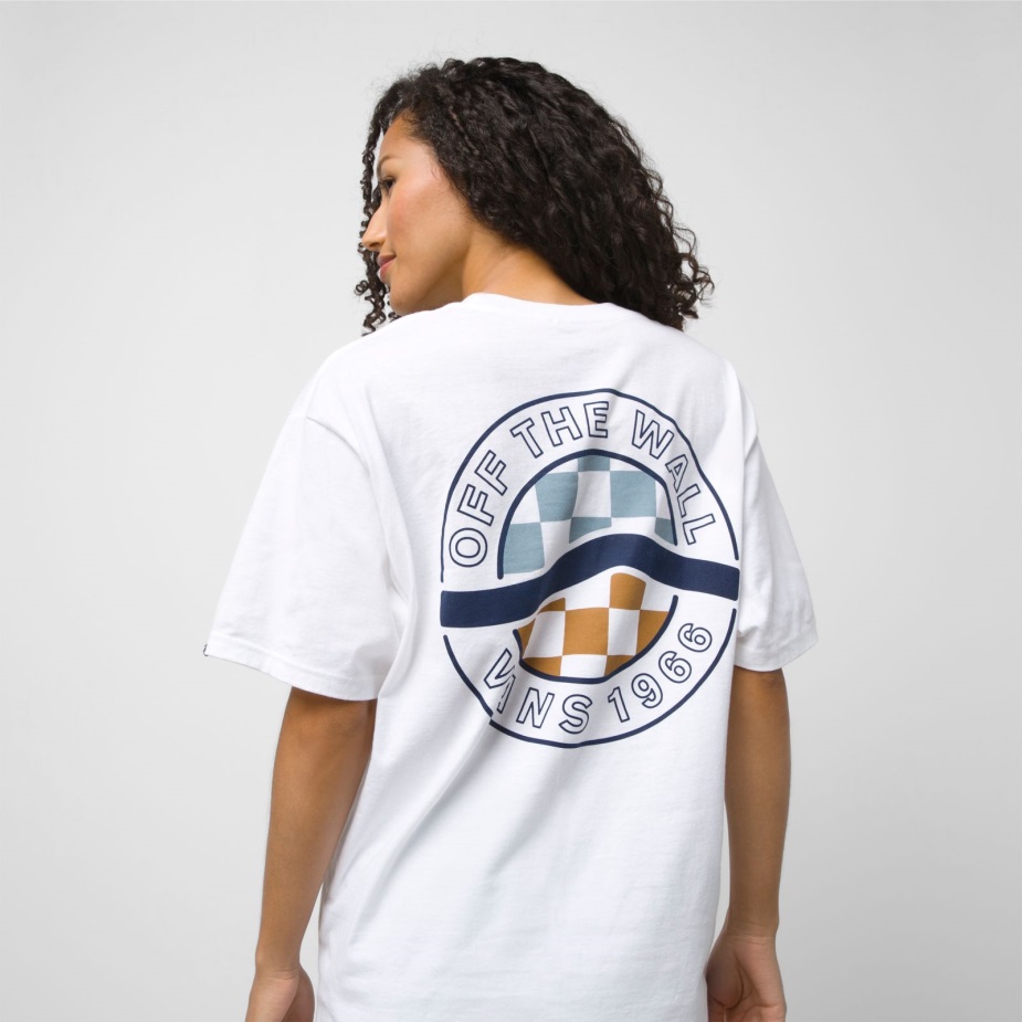 Vans κύκλο πλαϊνό μπλουζάκι λευκό