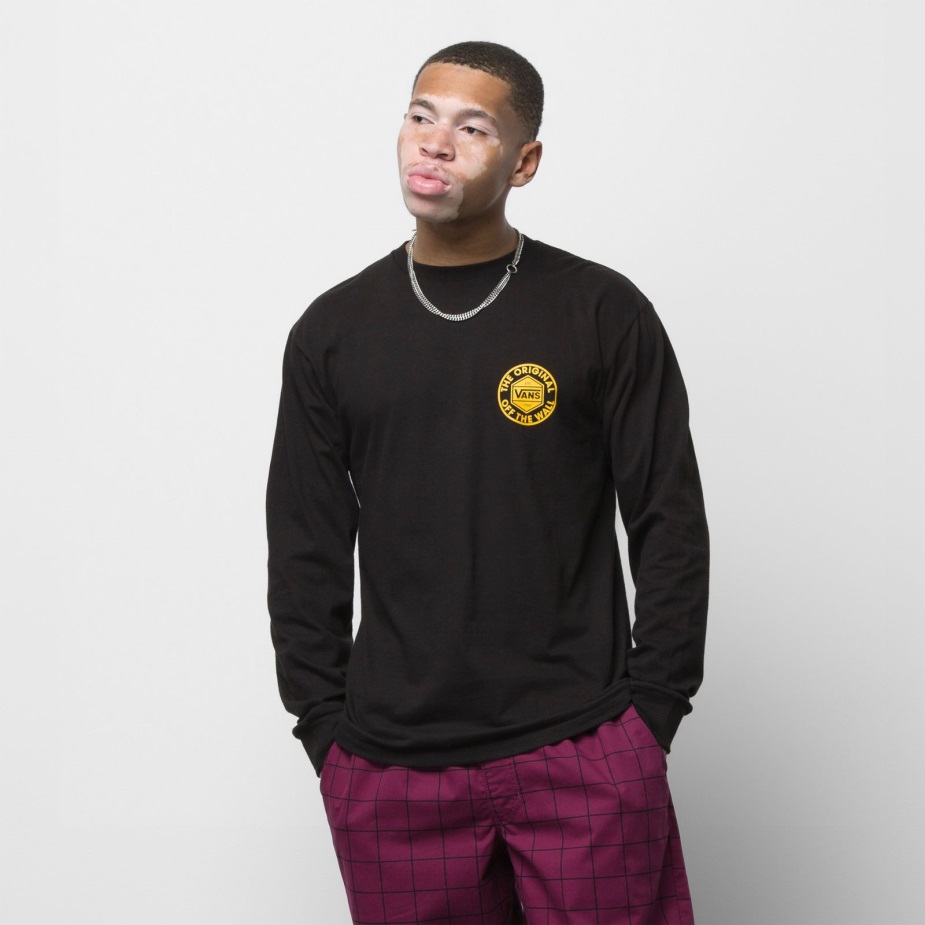 Vans κύκλο πούλι μακρυμάνικο μπλουζάκι μαύρο