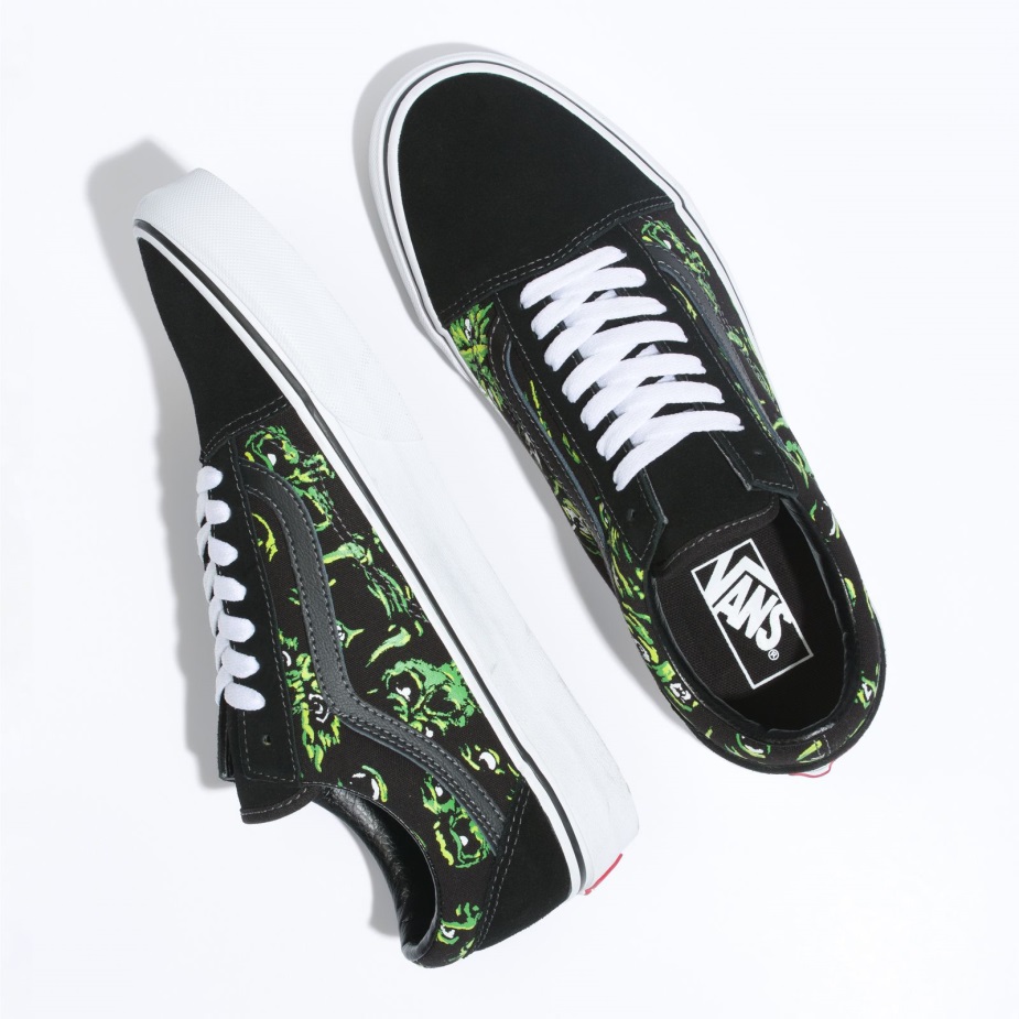 Vans μάτια στο σκοτεινό παλιό Skool Black-multi