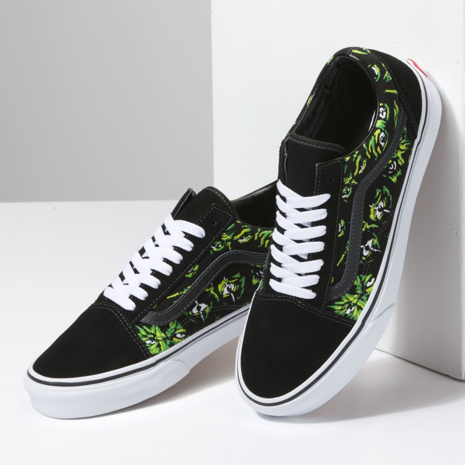Vans μάτια στο σκοτεινό παλιό Skool Black-multi