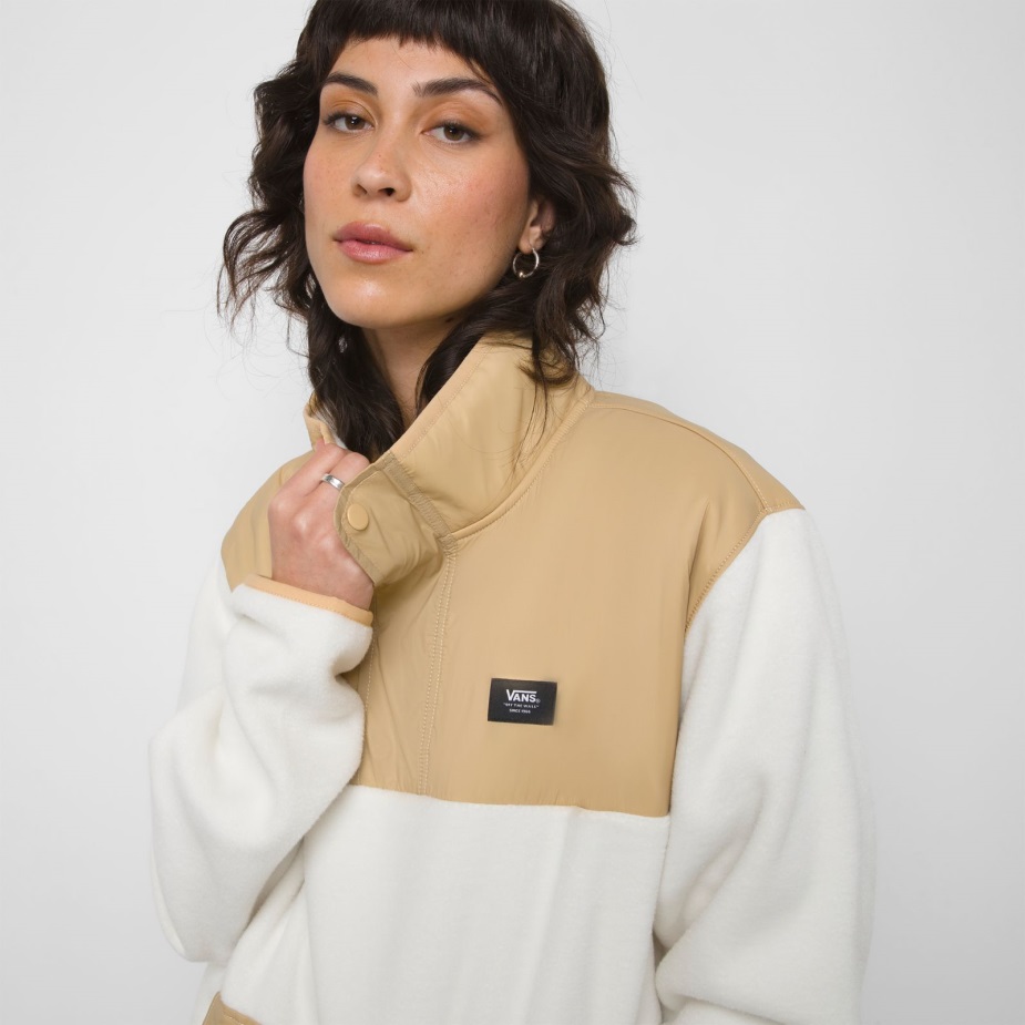 Vans μαμούθ Hoodie αντίκα λευκό-taos Taupe