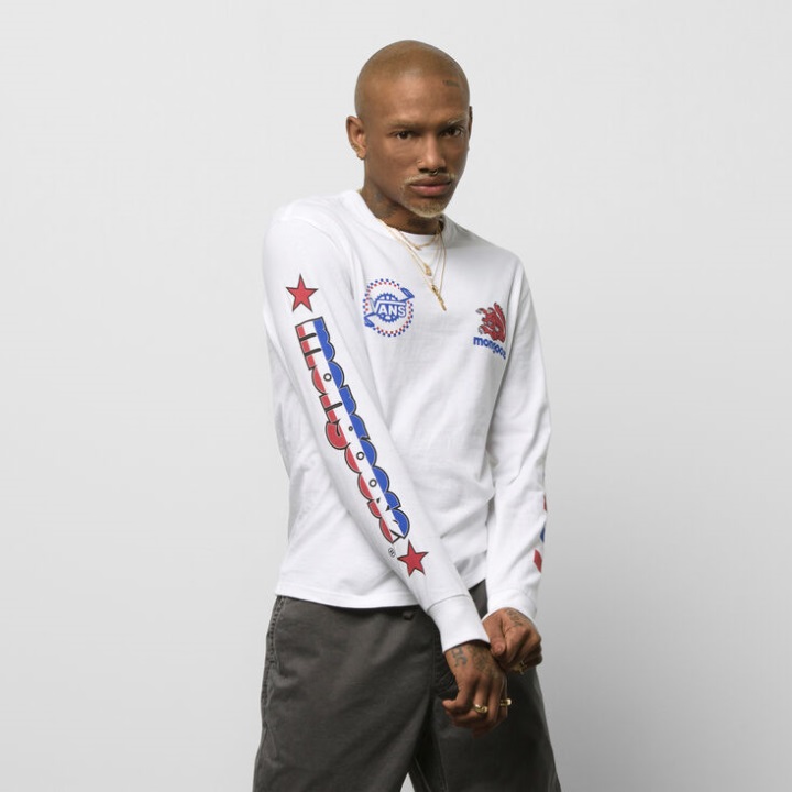 Vans μας Legends μακρυμάνικο μπλουζάκι λευκό