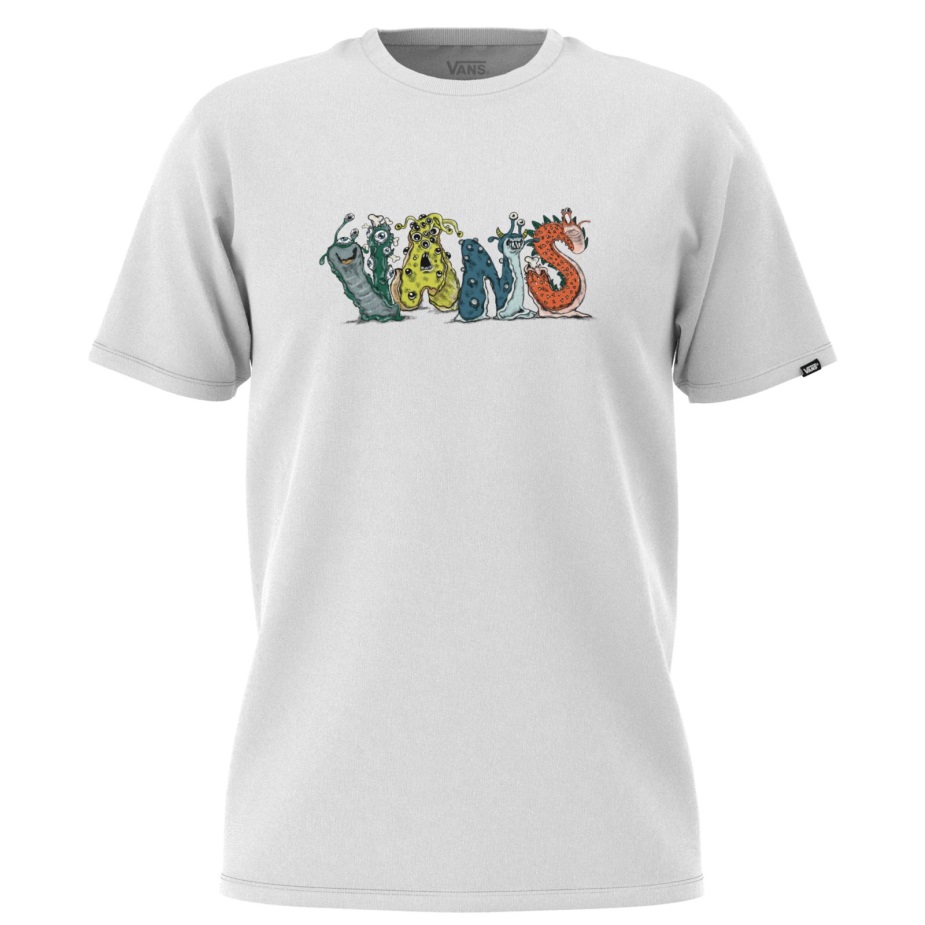 Vans μικρά παιδιά Creaturez μπλουζάκι λευκό