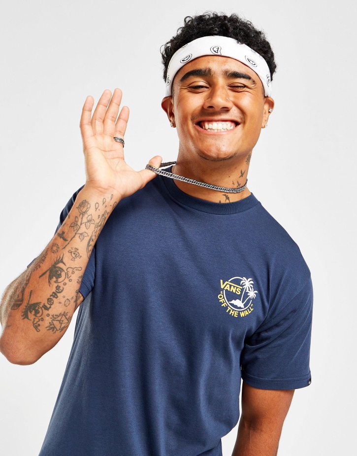 Vans μπλουζάκι παλάμη μπλε