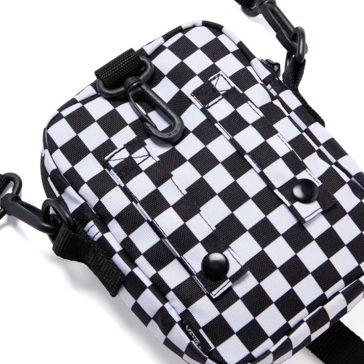 Vans νέα τσάντα ώμου Varsity μαύρο-άσπρο έλεγχος