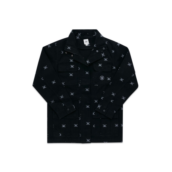 Vans νέο πανεπιστημιακό μπουφάν μαύρο