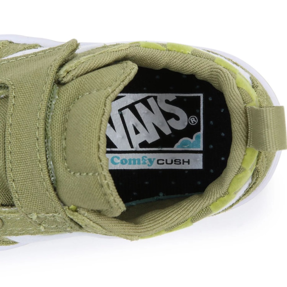 Vans νήπιο Comfycush νέο σχολείο V παπούτσια (1-4 ετών) πράσινα