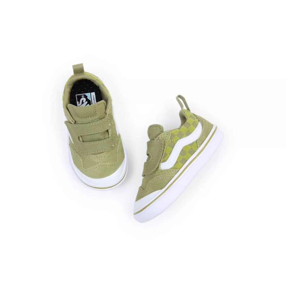 Vans νήπιο Comfycush νέο σχολείο V παπούτσια (1-4 ετών) πράσινα
