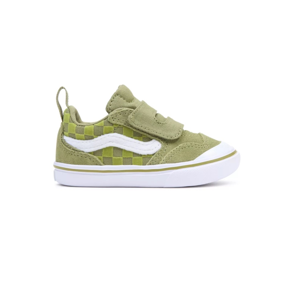 Vans νήπιο Comfycush νέο σχολείο V παπούτσια (1-4 ετών) πράσινα