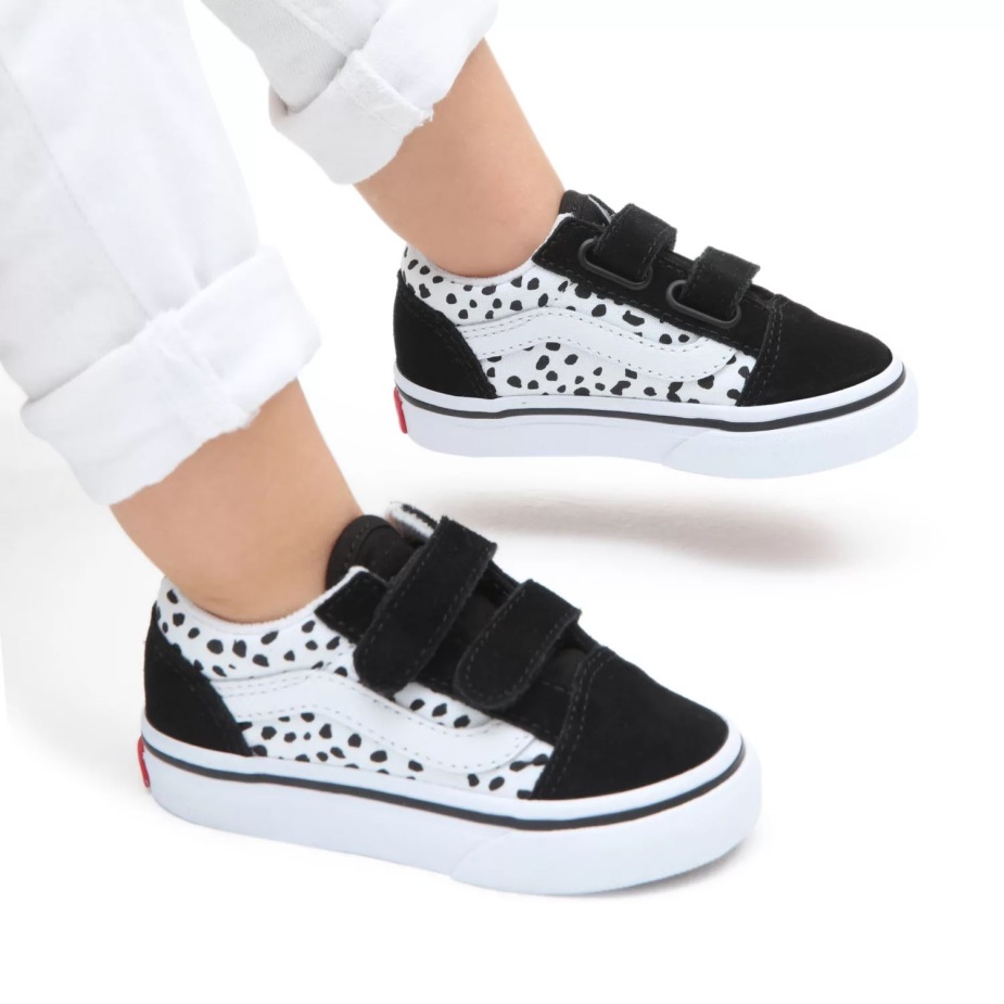 Vans νήπιο παλιό Skool V παπούτσια (1-4 ετών) μαύρο-άσπρο