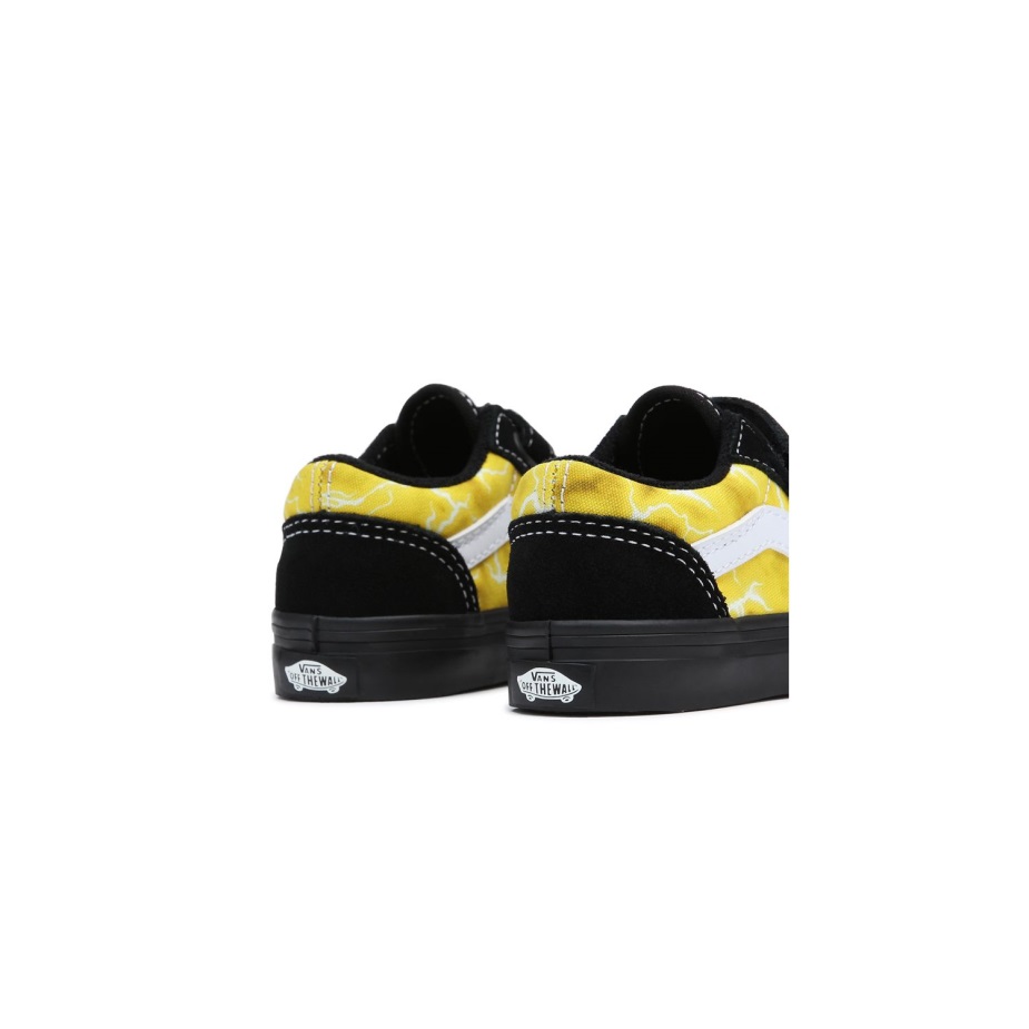 Vans νήπιο παλιό Skool V παπούτσια (1-4 ετών) μαύρο-κίτρινο
