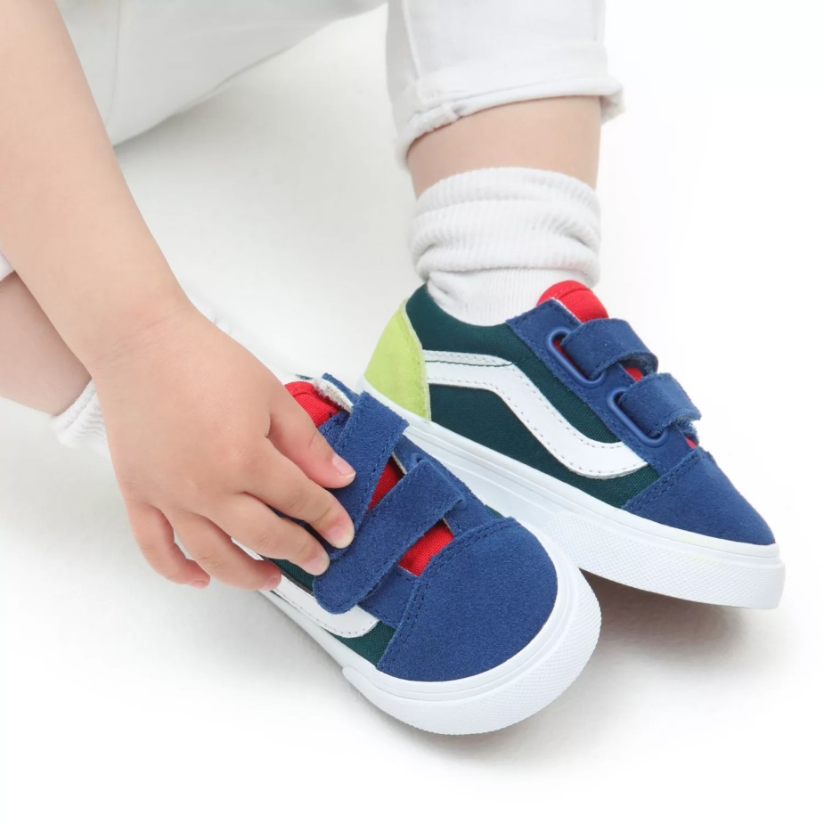 Vans νήπιο παλιό Skool V παπούτσια (1-4 ετών) πολυ