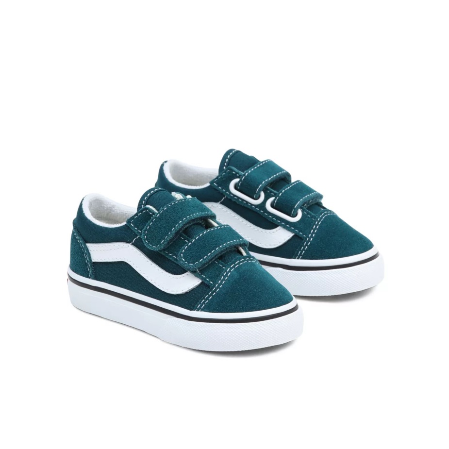 Vans νήπιο παλιό Skool V παπούτσια (1-4 ετών) πράσινα