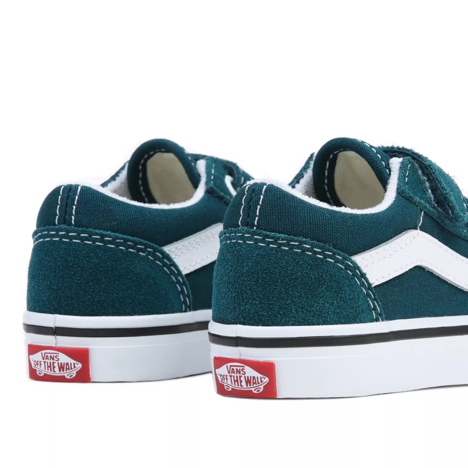 Vans νήπιο παλιό Skool V παπούτσια (1-4 ετών) πράσινα