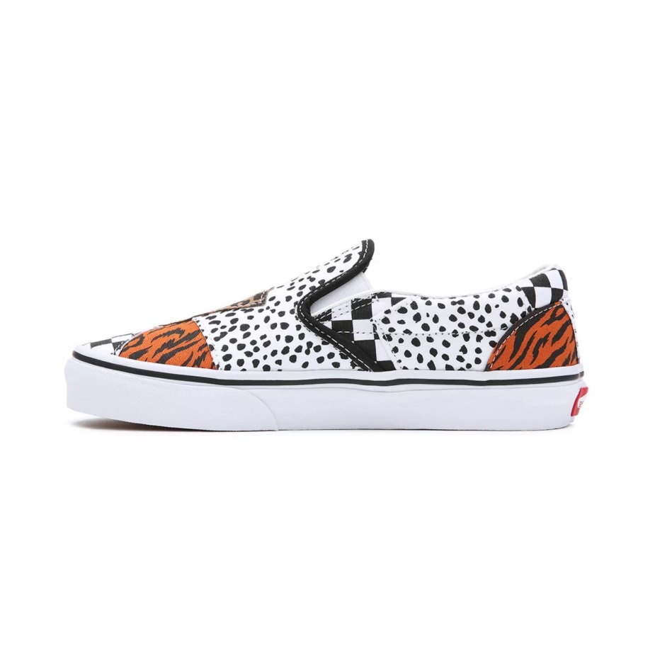 Vans νεανικά κλασικά Slip-on παπούτσια (8-14 ετών) μαύρο-άσπρο