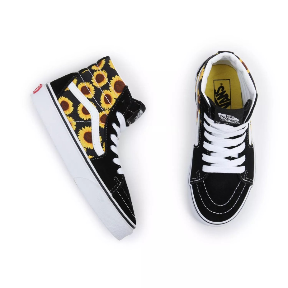 Vans νεανικά παπούτσια Sk8-hi (8-14 ετών) μαύρα