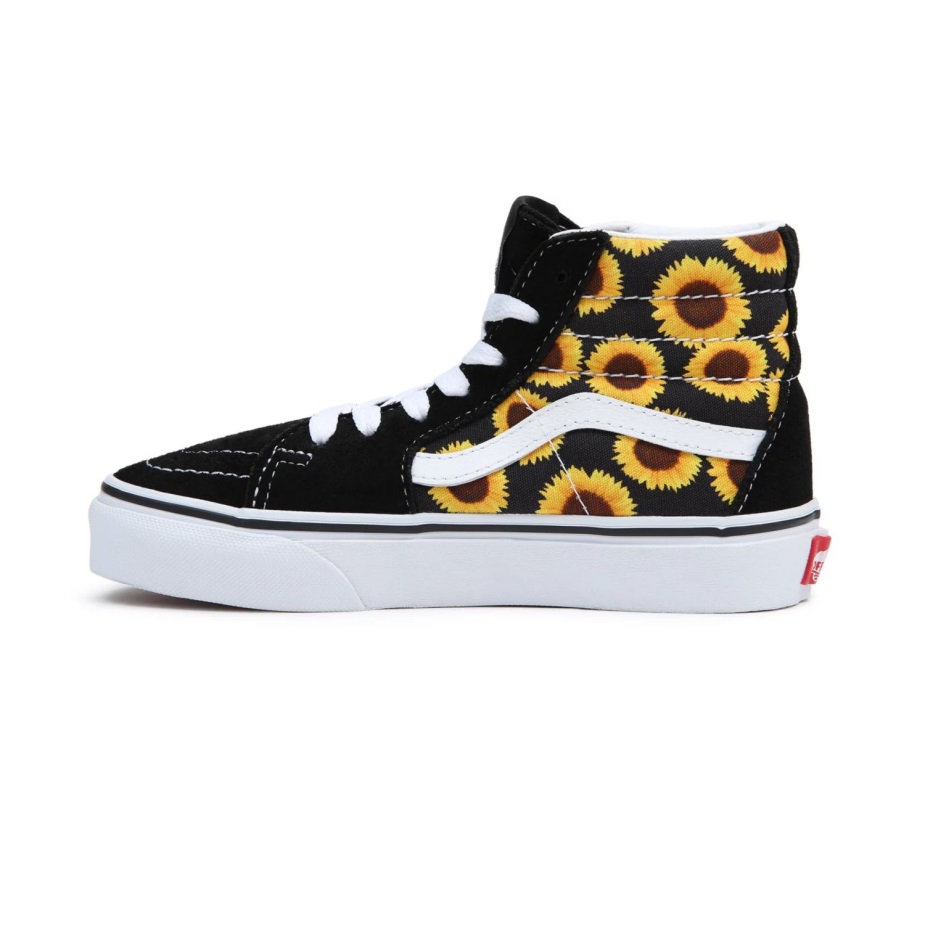 Vans νεανικά παπούτσια Sk8-hi (8-14 ετών) μαύρα