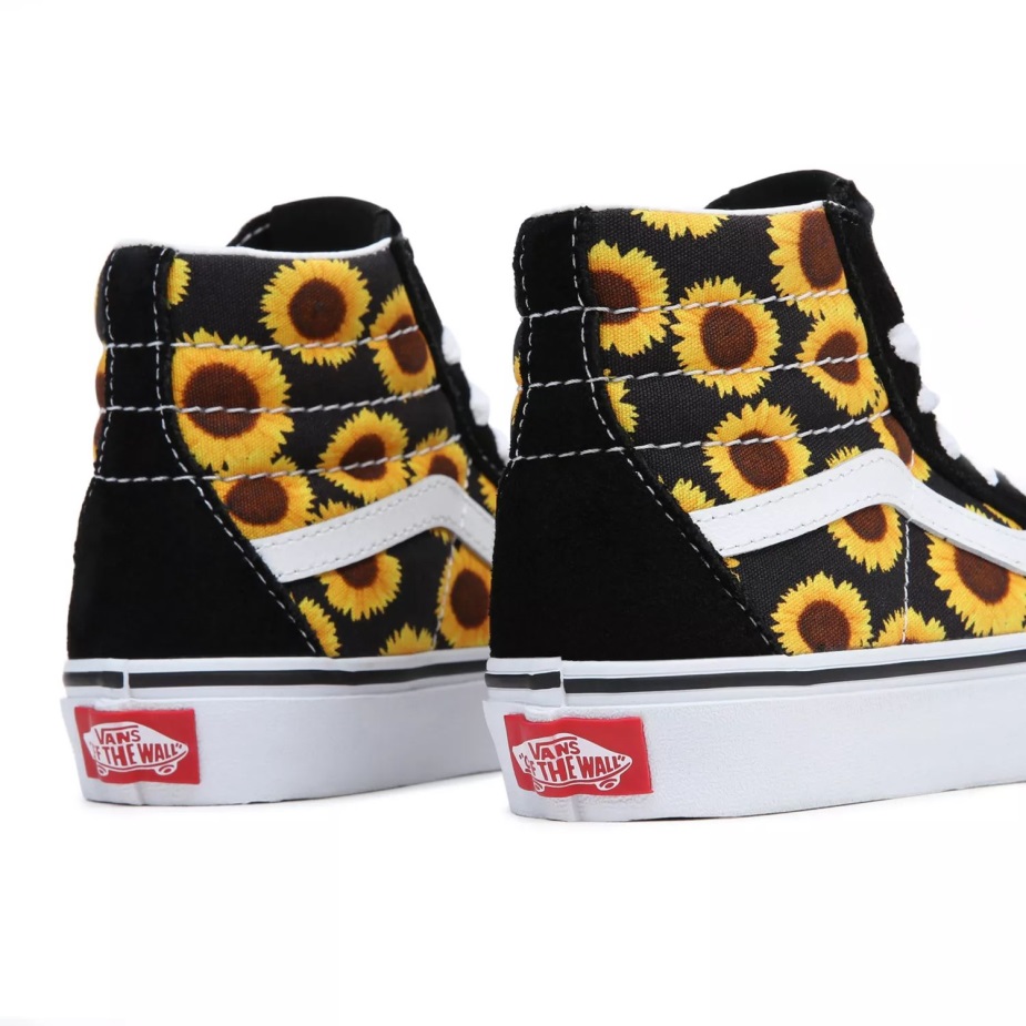 Vans νεανικά παπούτσια Sk8-hi (8-14 ετών) μαύρα
