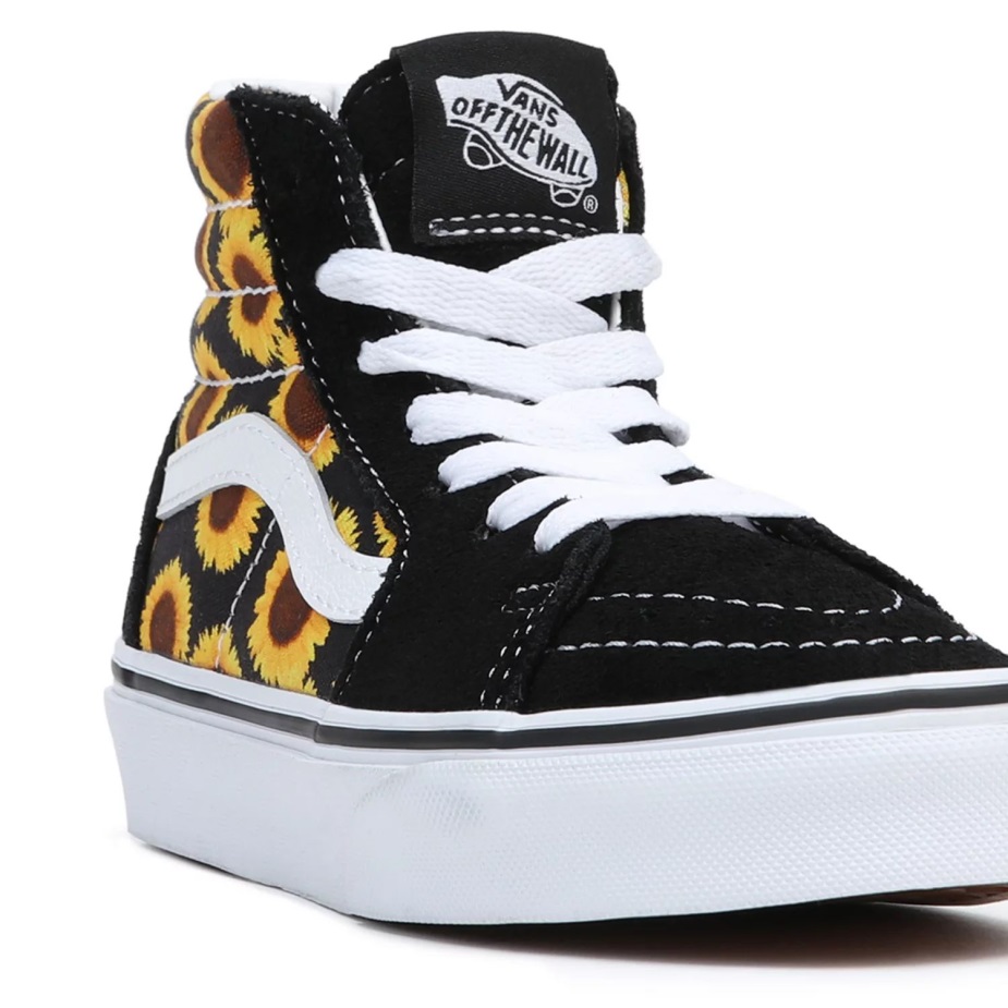 Vans νεανικά παπούτσια Sk8-hi (8-14 ετών) μαύρα