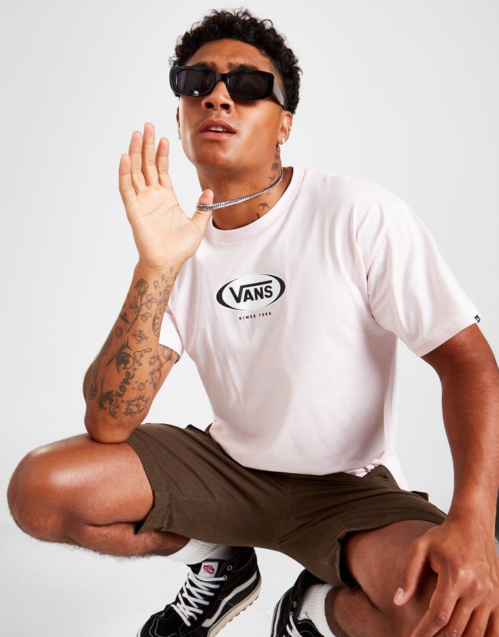 Vans οβάλ μπλουζάκι ροζ