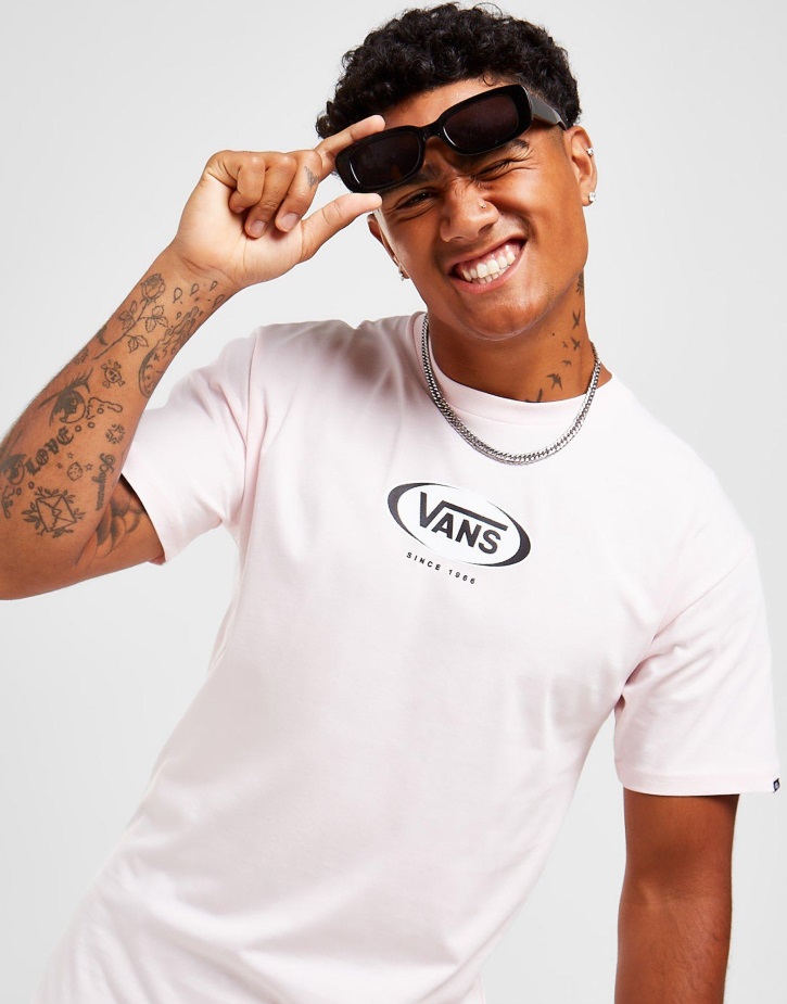 Vans οβάλ μπλουζάκι ροζ