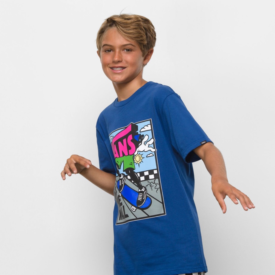 Vans παιδικά Comic Grind T-shirt λιμόζ